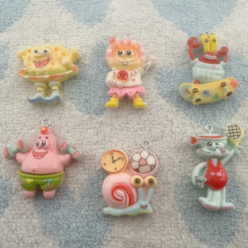 Event Party - 10pcs cartoon resin pendant, DIY jewelry