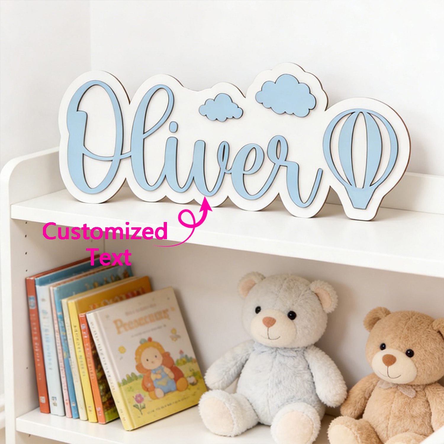 Eve Party - Personalized Hot Air Balloon & Cloud
