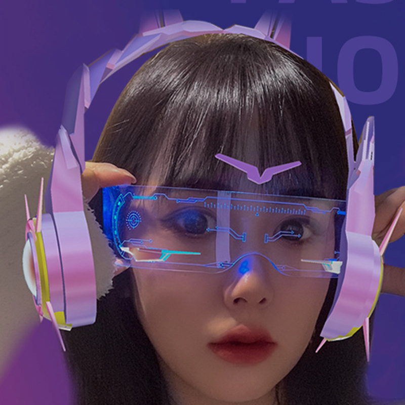 LED Luminous Colorful Sunglass - Neon Sign Party 评论和价格