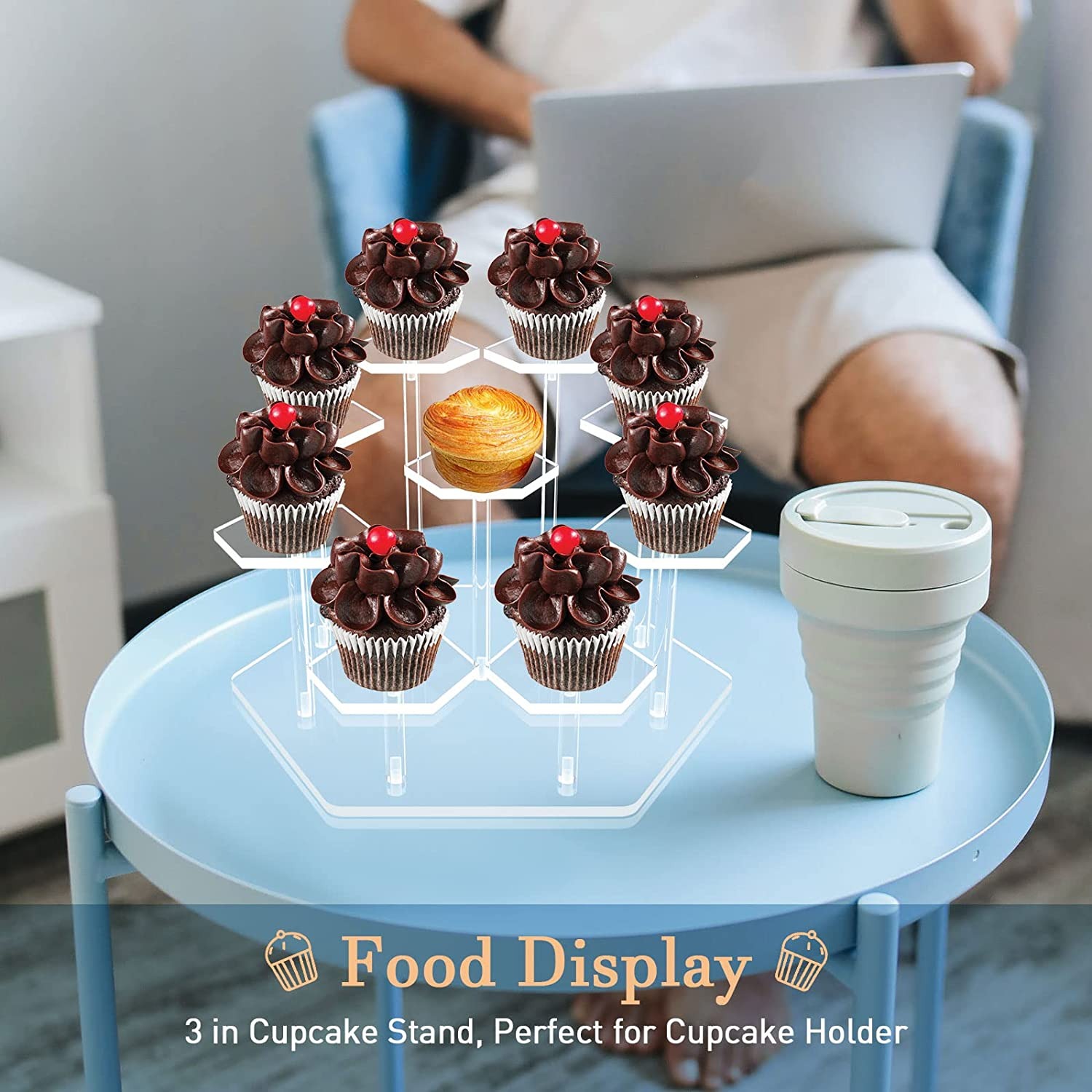8/9 Tier Acrylic Display Stand - Cupcake Stand Tier 评论和价格