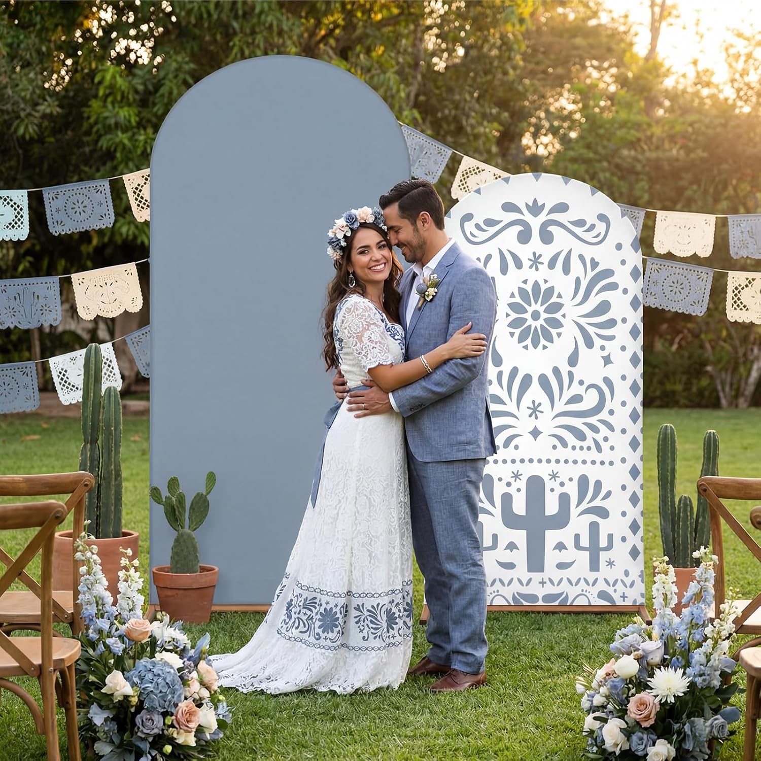 Custom 2-sided Mexico Cielito  - Dessert Table Backdrop 评论和价格