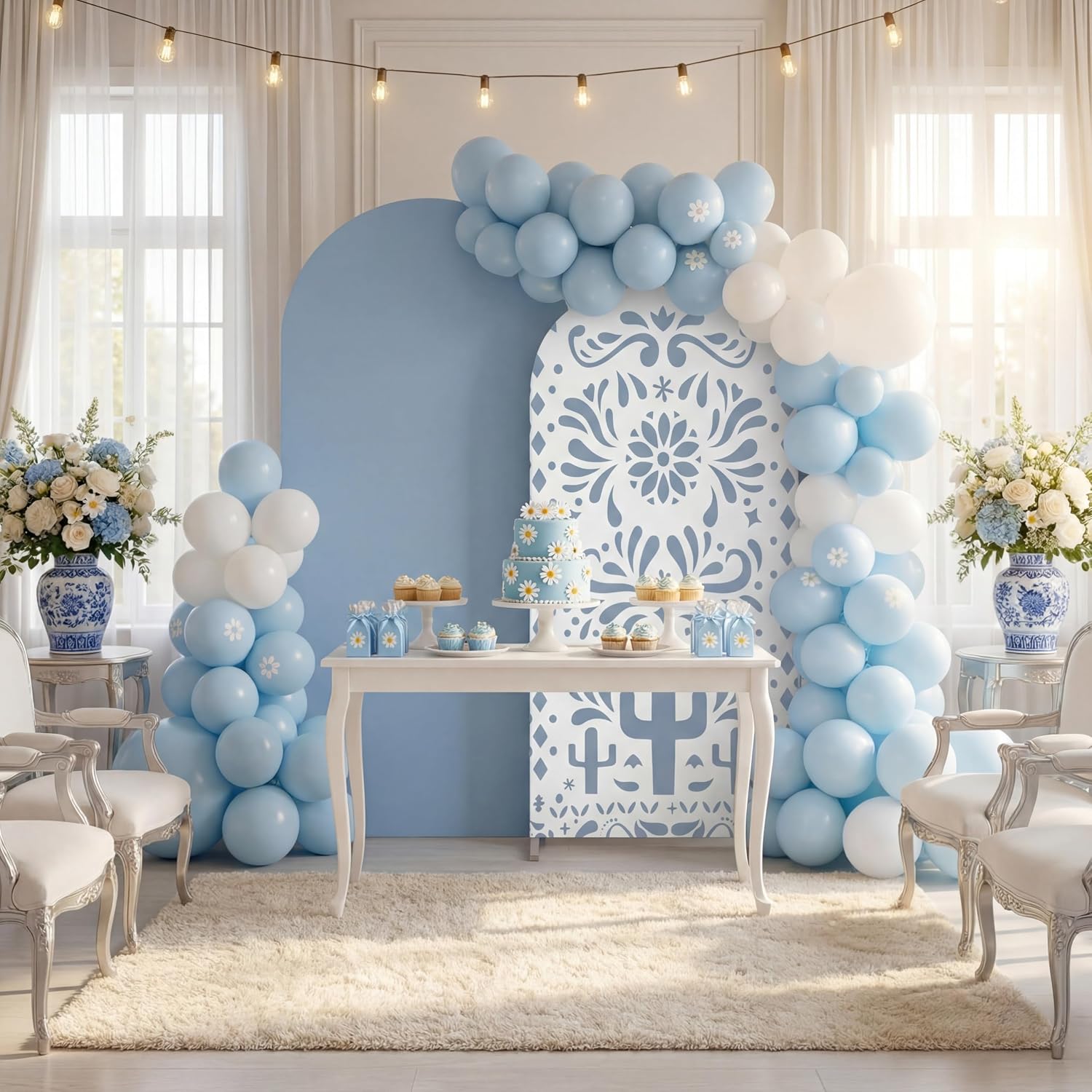 Custom 2-sided Mexico Cielito  - Dessert Table Backdrop 评论和价格