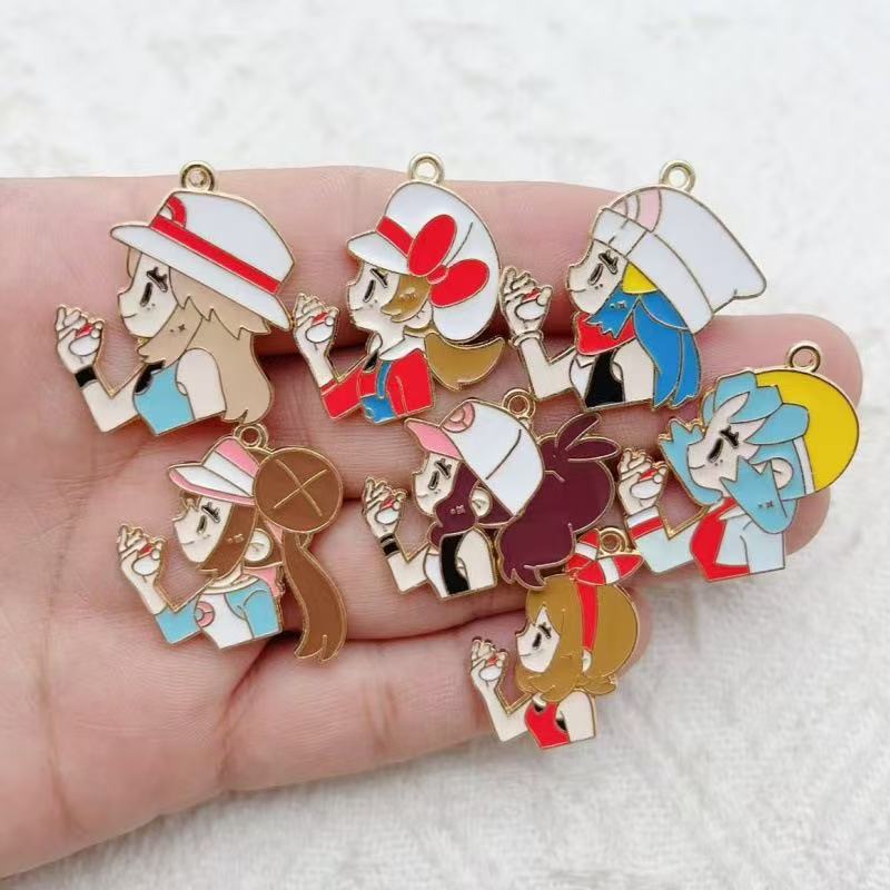 10pcs Cartoon Girl Drip Oil Al - Event Party 评论和价格