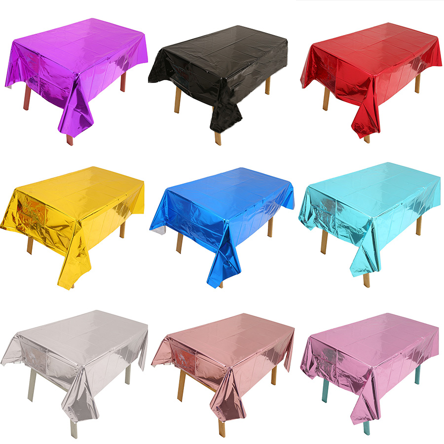 137cm*183cm Rose Gold Sliver D - Table Cloth Disposable 评论和价格