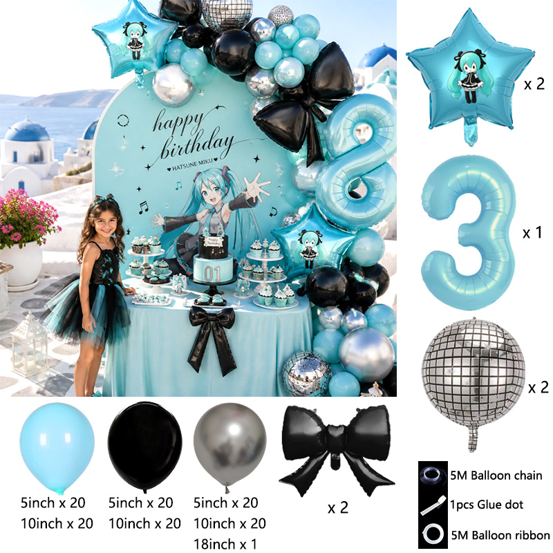 Hatsune Miku Virtual Singer Ba - Balloon Arch Kit 评论和价格
