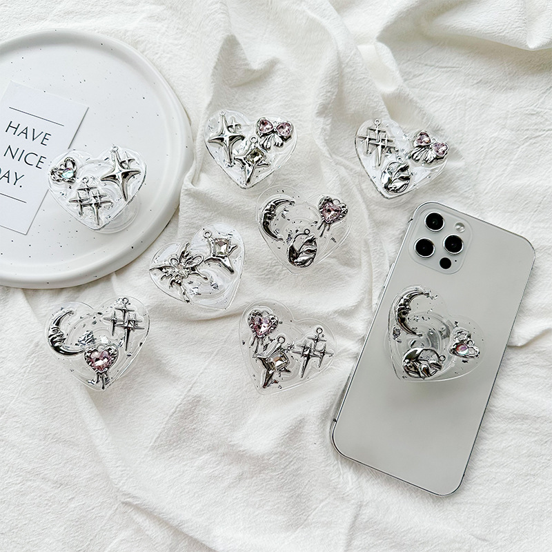 Clear Heart Phone Grip Holder  - Event Support 评论和价格