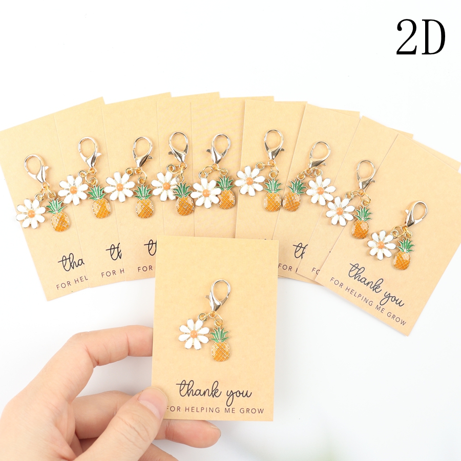 10 Mini Pineapple Keychains, w - Event Party 评论和价格
