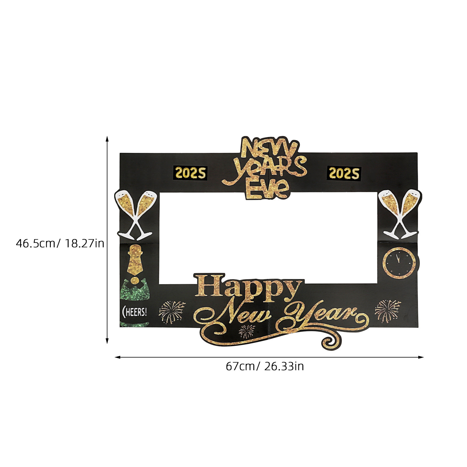 2025 New Year Photo Prop Handh - Photo Booth Frame 评论和价格