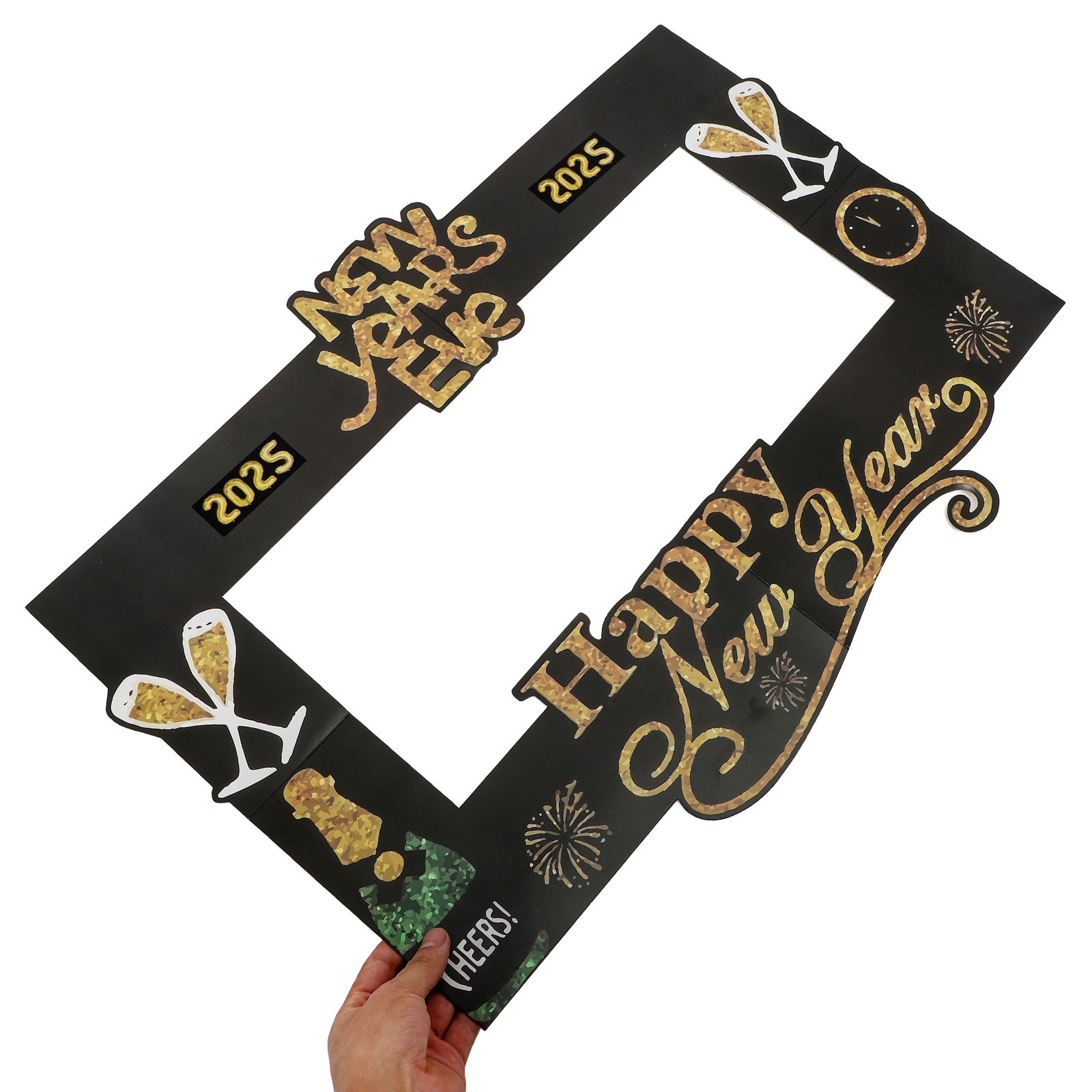 2025 New Year Photo Prop Handh - Photo Booth Frame 评论和价格