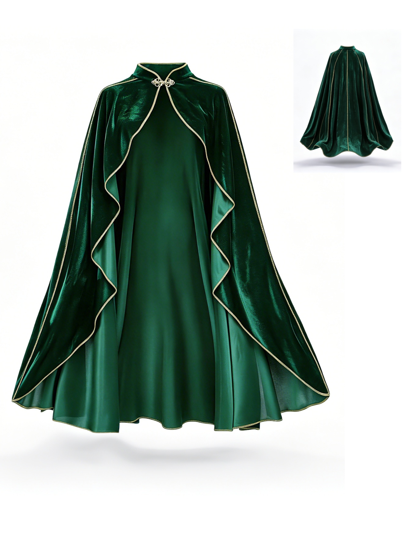 Women Vintage Green Velvet Cap - Event Support 评论和价格