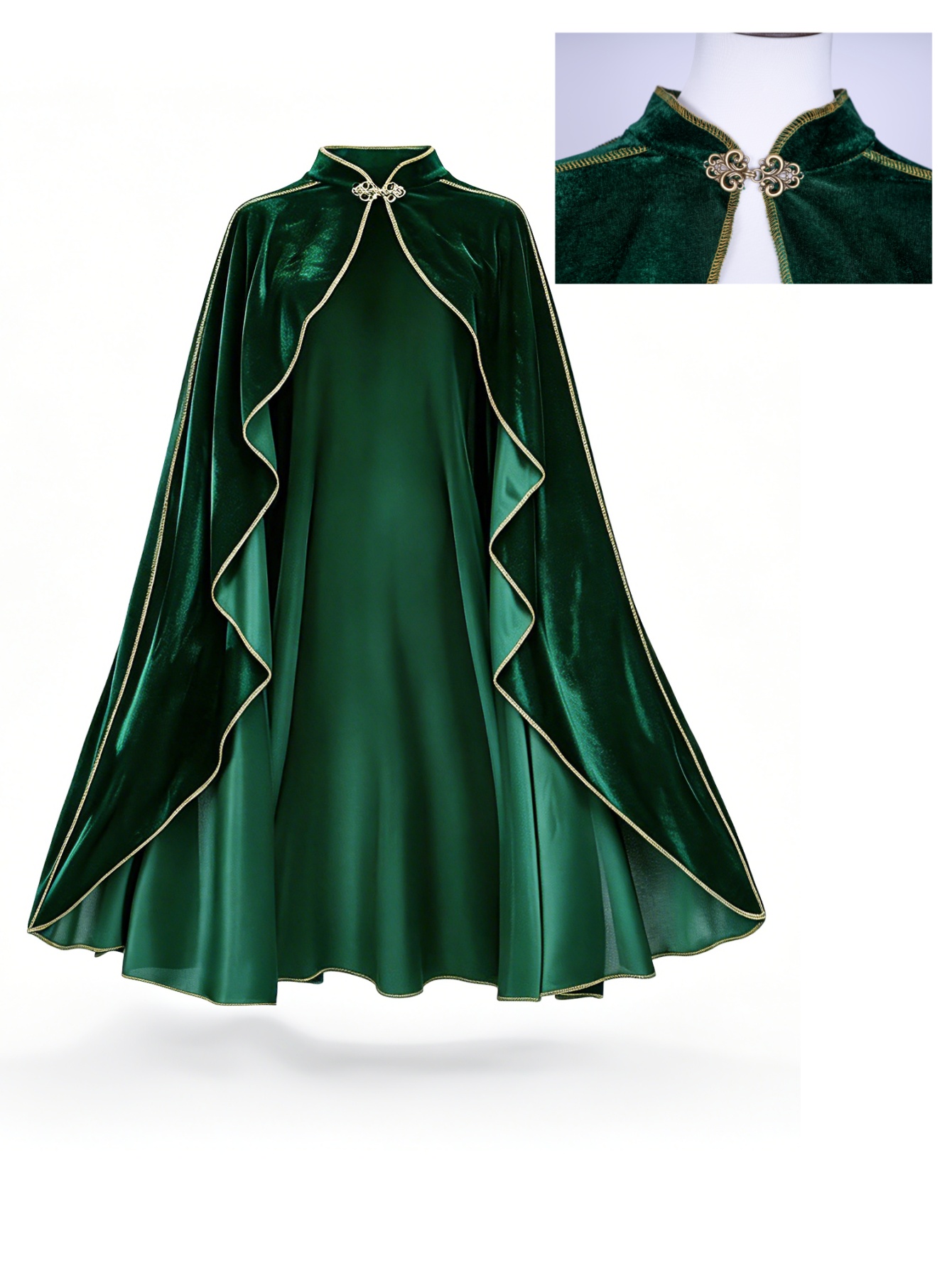 Women Vintage Green Velvet Cap - Event Support 评论和价格