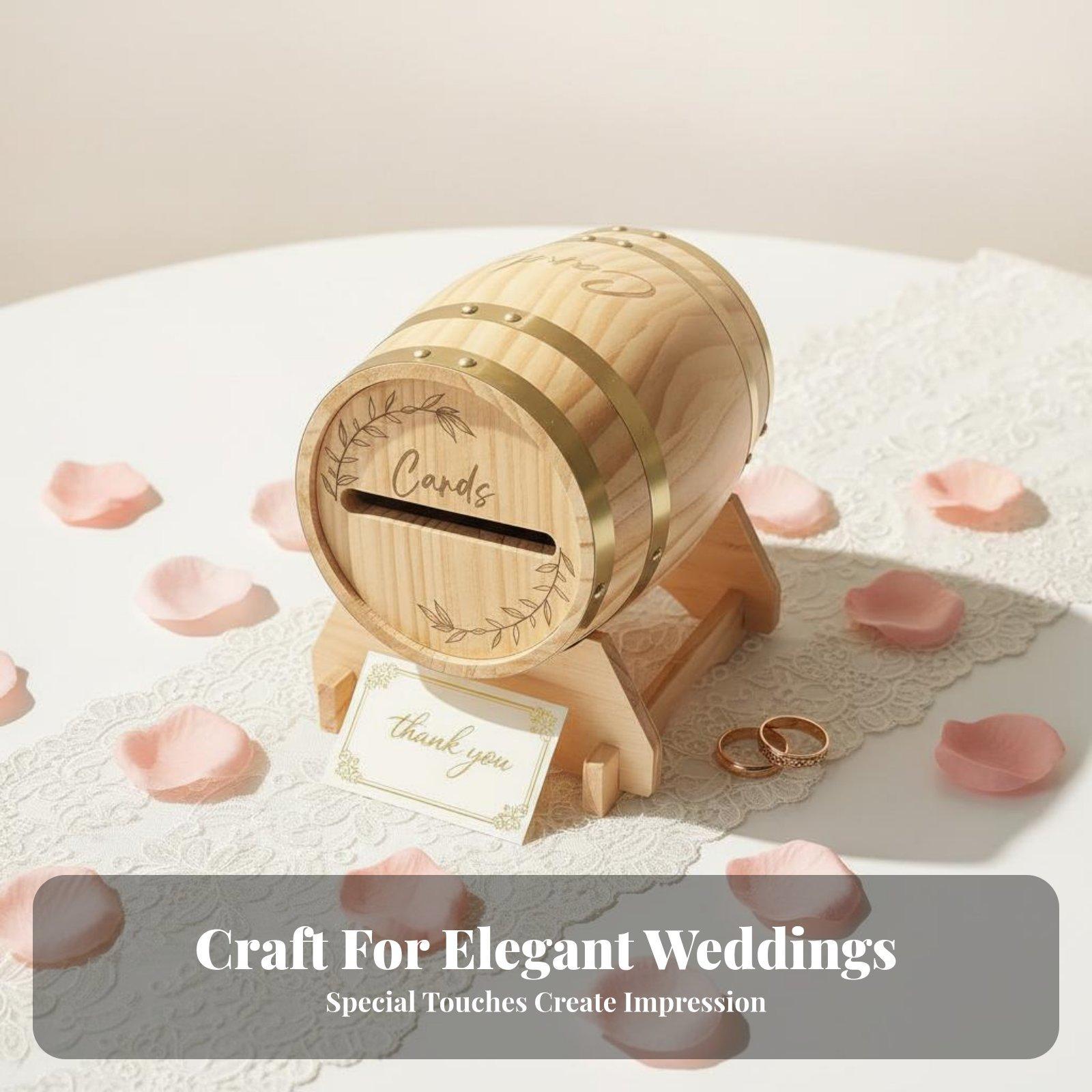 Rustic Solid Wood Card Box Bar - Event Party Box 评论和价格