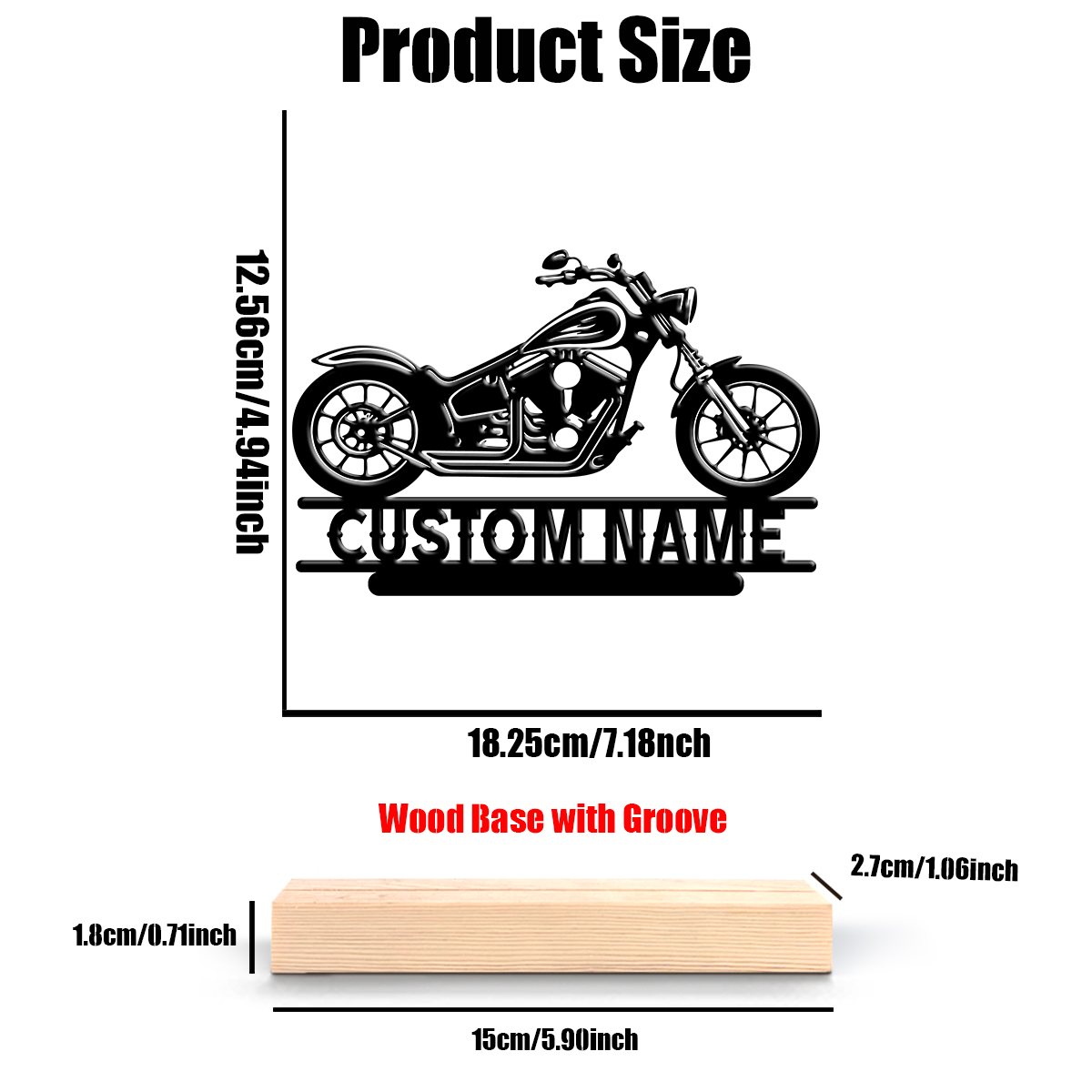 1Pc Csutom Name Road Motorbike - Eve Party 评论和价格